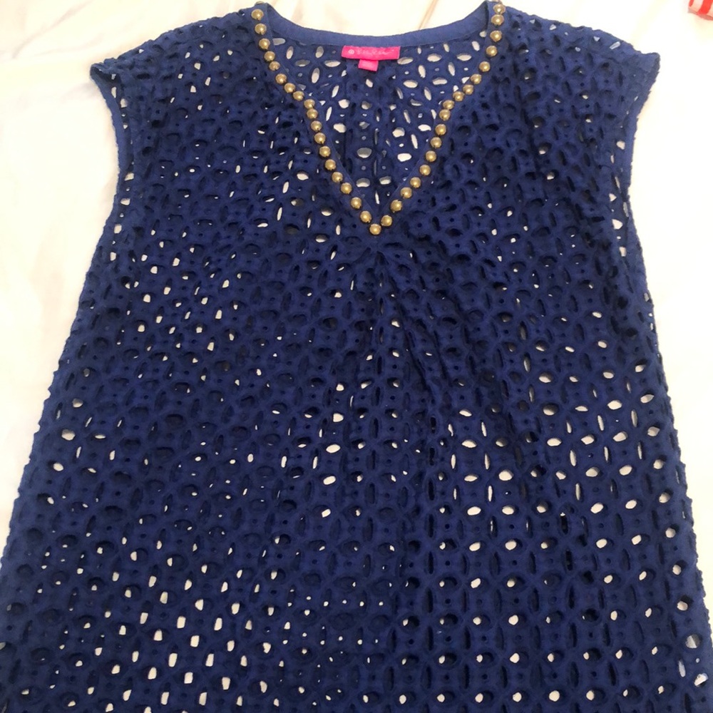 Lilly Pulitzer for Target navy coverup